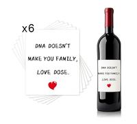 Cadeaux de jour d'adoption pour les parents, cadeau d'anniversaire de famille, cadeau de Noël pour beau-père, belle-mère, cadeau de remerciement pour beau-père, maman, étiquettes de vin pour