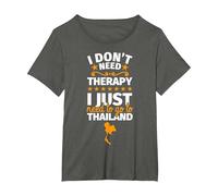 Cadeaux de la Thaïlande - Cadeau thaï drôle Disant T-Shirt, Femme Grandes Tailles, Asphalte, 6X