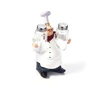 Cadeaux de mai Décor à la Maison Mignon Chef Statue Ornements Vintage Cuisine Restaurant Résine Artisanat(#A)