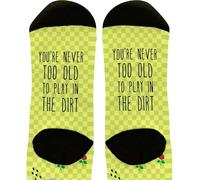 Cadeaux De Maître Jardinier : Vous N'Êtes Jamais Trop Vieux Pour Jouer Dans La Terre. Jardinage Homme Femme Chaussette De Travail Socquette De Marche Durabilité Chaussettes De Sport