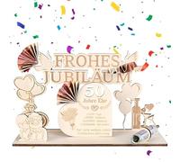 Cadeaux de mariage dorés, 50 décorations de mariage dorées, cadeaux de noces d'or