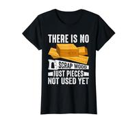 Cadeaux de Menuisier Amusants pour Le Travail du Bois Magasin pour Hommes T-Shirt Graphique avec Valeur, Femme, Noir, L