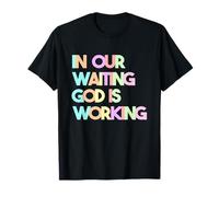 Cadeaux de Noël chrétiens versets bibliques Écritures en attente T-Shirt