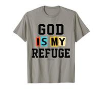 Cadeaux de Noël chrétiens versets bibliques Écritures My Refuge T-Shirt
