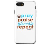 Cadeaux de Noël chrétiens versets bibliques Écritures priez louange Coque pour iPhone SE (2020) / 7 / 8
