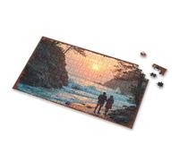 Cadeaux de Pâques pour adultes Sunset Serenity: A Couple Journey By The Ocean Puzzle photo Cadeaux de Pâques pour adultes Puzzle 500 pièces (500 pièces)