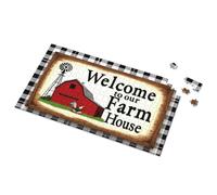 Cadeaux de Pâques pour les tout-petits Bienvenue dans notre ferme : une scène de grange confortable pour garçons de 6 à 8 ans, puzzles de 100 pièces pour enfants (1000 pièces)
