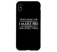 Cadeaux de pâtissier | I Make Pies and I Know Things Funny Bakery Coque pour iPhone XS Max