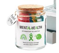 Cadeaux de positivité pour femme, cartes d'affirmation positive, petit pot inspirant, cartes de soutien émotionnel pour soulager le stress et le bien-être, fournitures d'encouragement pour la santé