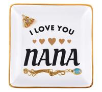 Cadeaux de relissa pour nana de la petite-fille cadeau pour grand-mere - bijoux de bac a pain de jardin je t'aime Nana Valentine Cadeau de la fet