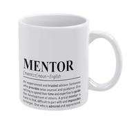 Cadeaux de remerciement et d'appréciation White 2 Mentor, un conseiller expérimenté et de confiance, cadeau d'adieu à la retraite du mentor, cadeau de départ pour un nouvel emploi, cadeaux de tasse d'