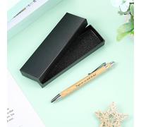 Cadeaux De Remerciement Stylo À Bille En Bois Avec Inscription Stylo À Bille Rétractable Avec Citations Avec Coffret Cadeau Pour Collègues Enseignants Invités(Vergiss Nie,Wie Stark Du Bist)