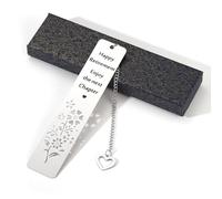 Cadeaux de Retraite Heureux, Cadeaux de Retraite Significatifs pour les Femmes 2024 Profitez du Prochain Chapitre Marque Page de Retraite pour Homme Femme (Pendentif Coeur Creux)