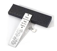 Cadeaux de Retraite Heureux, Cadeaux de Retraite Significatifs pour les Femmes 2024 Profitez du Prochain Chapitre Marque Page de Retraite pour Homme Femme (Pendentif Coeur Solide)