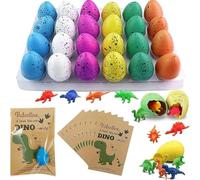 Cadeaux de Saint-Valentin pour enfants - Lot de 6 cartes à éclosion d'œufs de dinosaure en vrac, cartes d'échange amusantes pour enfants, école, classe, salle de jeu, fête