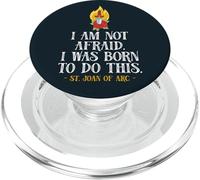 Cadeaux de Sainte Jeanne d'arc Je n'ai Pas Peur d'être née PopSockets PopGrip pour MagSafe