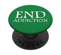 Cadeaux de sobriété de récupération de la dépendance pour Vivre Sobre PopSockets PopGrip Adhésif