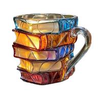 Cadeaux de tasse de thé en forme de livre peint pour la décoration du bureau à domicile (C)