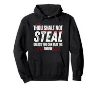 Cadeaux d'entraîneur de Baseball « Thou Shall Not Steal Baseball » Sweat à Capuche