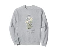 Cadeaux du Mois de Naissance d'avril Cadeau Floral attentionné pour Elle Sweatshirt