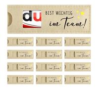 Cadeaux en felt remerciements "Tu as mérité un grand merci" 12 pcs pour professeurs, collegues, aides et clients - Sans chocolat (#12)