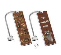 Cadeaux en forme de raton laveur pour femmes et hommes - Marque-pages pour la lecture - Pour femmes et enfants - Amoureux des animaux - Cadeaux livresques - Accessoires de lecture pour les amateurs de