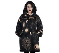 Cadeaux ésotériques pour femmes/hommes, sweat-shirt à capuche en flanelle, ultra doux, chaud et confortable avec grande poche, cadeau zen et astrologique spirituel - Taille unique, multicolore