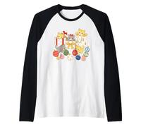 Cadeaux et Ornements Mignons de Noël pour Amoureux des Chats Manche Raglan