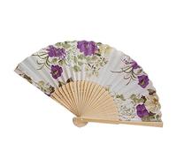 Cadeaux Fan Sac à main Vintage Fleurs chinoises Plis Héros Outils de danse et amélioration de la maison Gobelets en carton (I, taille unique)