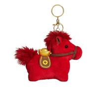Cadeaux idéaux Porte-clés en forme de cheval en peluche pour le Nouvel An, un anniversaire ou des occasions spéciales représentant la richesse et le