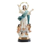 Cadeaux LLUNA Figurine Vierge Immaculée Image 22 cm. Anges Ornement Résine Socle Décoration