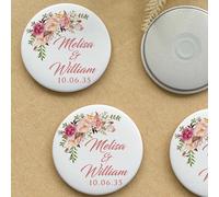 Cadeaux magnétiques personnalisés, Souvenirs de mariage pour invités, aimants de réfrigérateur personnalisés, cadeaux de mariage, cadeaux de fête 120 pieces