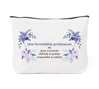 Cadeaux Maitresse d'école Trousse de Maquillage Cadeau Professeur Sac Maitresse Cadeau pour Les Enseignants Atsem Idee Cadeau Maîtresse d'école Cadeau Maîtresse Noel Trousse a Maquillage Femme