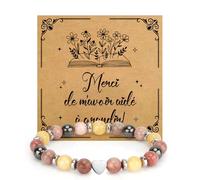 Cadeaux Maitresse Noel Merci Maitresse Cadeau Maitresse D'école Fin D'année Bracelet Pierre Naturelle Cadeau Fin D'année Scolaire Cadeaux Aesh Merci de m'avoir Aidé à Grandir Creche Merci Handy Idee