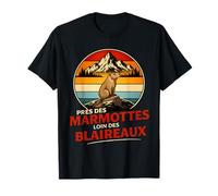 Cadeaux Montagne Humour Marmottes Randonnée Vintage Alpes T-Shirt