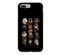 Cadeaux Musician Cats Music Band Kitty Grid Cat Lover Coque pour iPhone 7 Plus/8 Plus