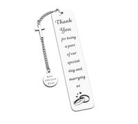 Cadeaux officiants de mariage pour le jour du mariage, cadeau officiel de la part de la mariée et du marié, cadeau de remerciement pour officiant, marque-page pasteur, révérend, ministre, cadeau de