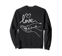 Cadeaux Paw and Hand Dog Mom Love Pet Lover Sweatshirt