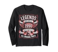 Cadeaux pour 36e Anniversaire Legends sont nés en 1990 pour Homme et Femme Manche Longue