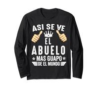 Cadeaux pour Abuelo Dia Del Padre T-Shirt Guapo Abuelo Manche Longue