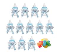 Cadeaux pour biberons, biberons pour shower - Coffret Cadeau Bonbons Biberon,Mini bouteille de lait, boîte à bonbons, fournitures de cadeaux de fête, décorations de fête pour nouveau-né, 12 pièces