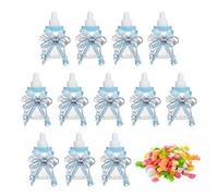 Cadeaux pour biberons, biberons pour shower - Coffret cadeau bouteilles de bonbons - Mini bouteille de lait, boîte à bonbons, fournitures de cadeaux de fête, décorations de fête pour nouveau-né, 12 pi