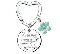 Cadeaux pour Collègue de Travail Femme Porte-Clés pour Collègue Cadeau d'Adieu de Depart Retraite Anniversaire Noël Idee Cadeau d'amitié Personnalisé Amie (2)