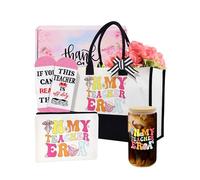 Cadeaux pour enseignants pour femmes, cadeau de remerciement pour femme, petit sac de maquillage, tasses en verre, chaussettes fantaisie, idées cadeaux uniques des étudiants, cadeaux de Saint-Valentin
