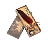 Cadeaux pour enseignants pour femmes et hommes - Ensemble de papeterie - Stylo plume - Cadeau de remerciement - Cadeau de remerciement pour enseignant avec flacon d'encre d'écriture et cinq pointes de