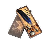 Cadeaux pour enseignants pour femmes et hommes - Ensemble de papeterie - Stylo plume - Cadeau de remerciement - Cadeau de remerciement pour enseignant avec flacon d'encre d'écriture et cinq pointes de