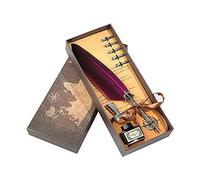 Cadeaux pour enseignants pour femmes et hommes - Ensemble de papeterie - Stylo plume - Cadeau de remerciement - Cadeau de remerciement pour enseignant avec flacon d'encre d'écriture et cinq pointes de