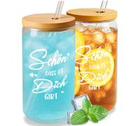Cadeaux pour femmes, beau verre avec couvercle et paille, cadeau d'anniversaire spécial pour petite amie, meilleure amie, idée cadeau personnelle pour Noël, la Saint-Valentin et un anniversaire