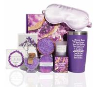 Cadeaux pour Femmes-Panier Spa,Cadeaux D'anniversaire Femmes,Coffret Spa Relaxant Lavande,Cadeau Unique Prendre Soin de Soi,Coffret Noël et Halloween,pour Sœur,Maman,Grand-mère,éPouse