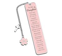 Cadeaux pour fille de la part de maman, papa, cadeaux de Noël pour adolescentes, cadeaux d'anniversaire pour fille, marque-pages religieux de confirmation pour filles et femmes, marque-pages